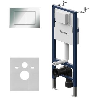 Инсталляция AM.PM PrimeFit I012709.0251 для унитаза с клавишей смыва Хром глянцевый